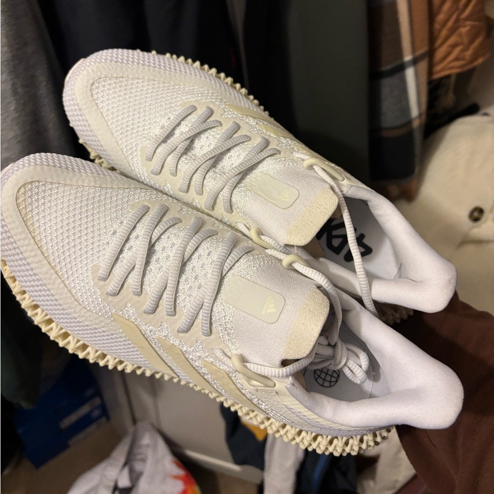 Adidas white running shoe